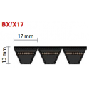 BX43 viacnásobný klinový remeň 1154