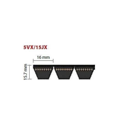 5VX530 viacnásobný klinový remeň 1345