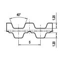 32 DT5 410 ozubený remeň