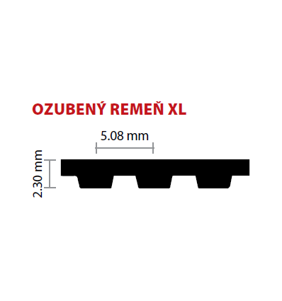 037/9,4 XL 286 ozubený remeň