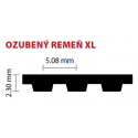 037/9,4 XL 286 ozubený remeň