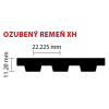 500/127 XH 1260 ozubený remeň