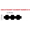 100/25,4 D-H 550 ozubený remeň