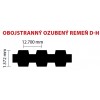 100/25,4 D-H 550 ozubený remeň