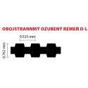 100/25,4 D-L 585 ozubený remeň