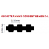 100/25,4 D-L 585 ozubený remeň