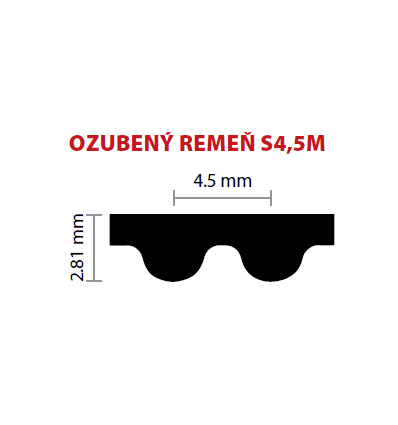 9 S4,5M 333 ozubený remeň