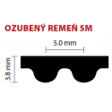 12 5M 1730 ozubený remeň