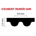 85 S8M 1248 ozubený remeň